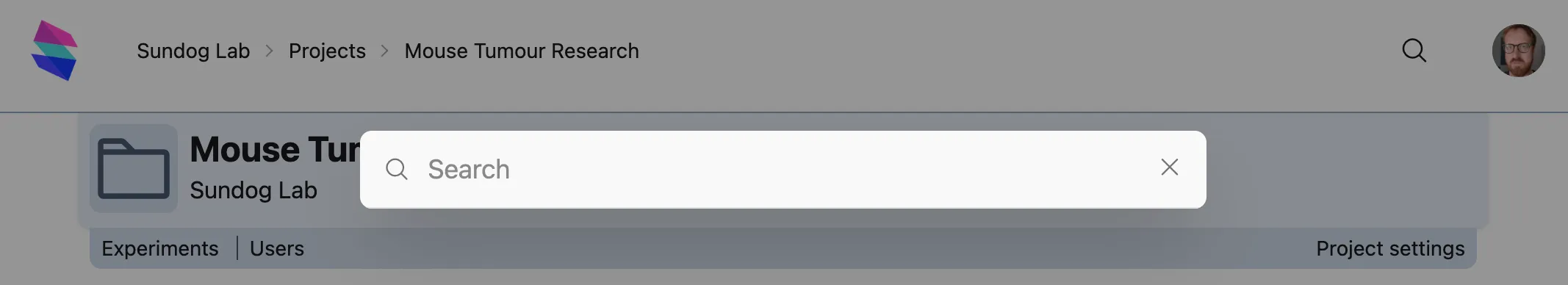 The Quicksearch searchbar